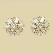 GPC CZ FANCY CLUSTER STUDS             =