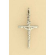 GPC WHITE 30x20mm HOLLOW CRUCIFIX SIZE =