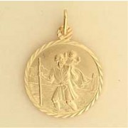 GPC 22mm D/C ST.CHRISTOPHER PENDANT    =