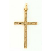 GPC 40x25mm SOLID ENGRAVED CROSS       =