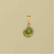 GPC 6mm PERIDOT PENDANT