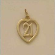 GPC 21 IN HEART PENDANT                =