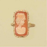 GPC AMALFI STYLE RECT CAMEO RING