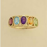 GPC OVAL MULTI-STONE 1/2 ETERNITY RING