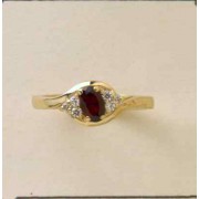 GPC CZ/GARNET FANCY RING               =