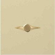 GPC BABY OVAL PLAIN SIGNET RINGS