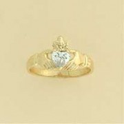 GPC CZ CLADDAGH RING