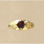 GPC 6mm GARNET FANCY SPLITSHANK RING