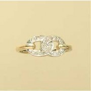 GPC CZ DOUBLE C SHAPE RING             =