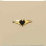 GPC HEART ONYX BABY RING               =