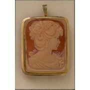 GPC 36x28mm ROMANA RECT CAMEO BROOCH/PEN