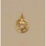 GPC 11mm D/C STAR OF DAVID IN CIRCLE