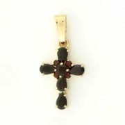 GPC FANCY GARNET SET CROSS