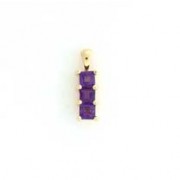 GPC 3 SQ.STONE PENDANT-AMETHYST