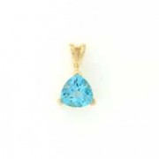 GPC 1.35ct TRILLION PENDANT-BLUE TOPAZ =