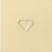 GPC WHITE GOLD 11mm TIF HEART PENDANT