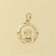 GPC SMALL CAST CLADDAGH PENDANT        =