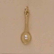 GPC TENNIS RACQUET CHARM/PEARL