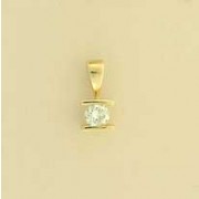 9ct 30pt DIAMOND SINGLE STONE PENDANT