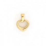 9ct .05PT DIA 10mm TIFF HEART PENDANT