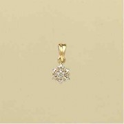 9ct 10pt DIAMOND TINY CLUSTER PENDANT