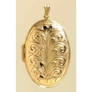 GPC 39x26mm OVAL EMBOSSED LOCKET