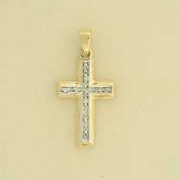 GPC 5pt DIA PAVE SET 17x12mm CROSS