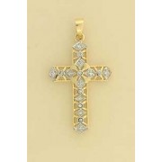 9ct 8.5pt FILIGREE DIAMOND CROSS