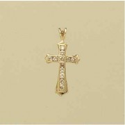 9ct 20pt DIAMOND FANCY CROSS