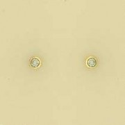 9ct 5pt DIAMOND RUBSET STUDS