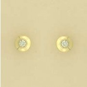 9ct 15pt DIAMOND DOMED STUDS