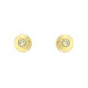 9ct 25pt DIAMOND DOMED STUDS