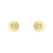 9ct 25pt DIAMOND DOMED STUDS