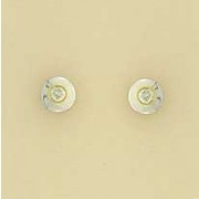 9ct 15pt DIA.YELL./WHITE RUBSET STUDS