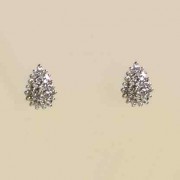 9ct 25pt DIAMOND TEARDROP CLUSTER STUDS