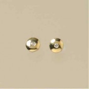 9ct 5pt DIAMOND RUB SET STUDS