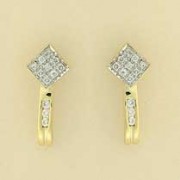 9ct 25pt DIAMOND SET FANCY STUDS