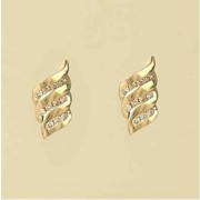 9ct 25pt DIAMOND CHANNEL SET FANCY STUDS