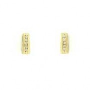 9ct 7pt DIA.SET CHANNEL SET STUDS      =