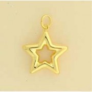 GPC 17mm OPEN HOLLOW STAR PENDANT      =