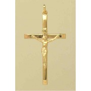 GPC 40x24mm HOLLOW BEVEL END CRUCIFIX