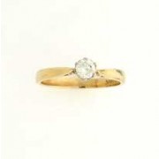 9ct 25pt DIAMOND SOLITAIRE RING- 2ND Q