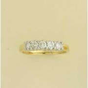 9ct 50pt DIAMOND 5 STONE RING
