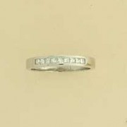 9ct WHITE 25pt PRINCESS CUT DIA.1/2 ET