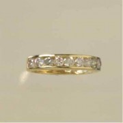 9ct 1.0ct DIAMOND CHANNEL SET 1/2 ET