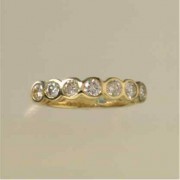 9ct 95pt DIAMOND RUBSET 1/2 ETERNITY