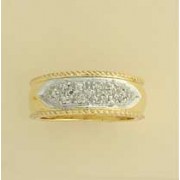 9ct 15pt DIAMOND PAVE SET RING