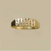 9ct 30pt DIAMOND FANCY CHANNEL SET RING