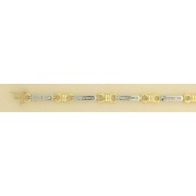9ct 1.0ct DIAMOND YELL./WHITE BRACELET