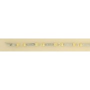 9ct 1.5ct DIAMOND YELLOW/WHITE BRACELET